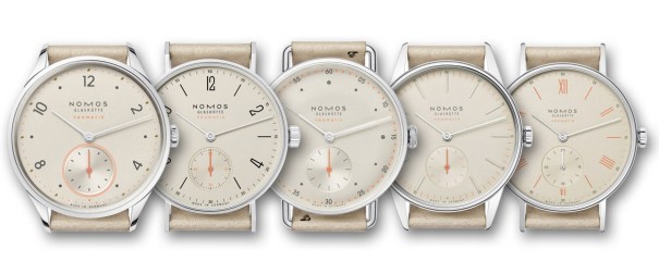 NomosNeomatikCollection15ChampagneDial1